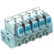 SMC solenoid valve 3 Port SYJ 10-SS3YJ5-40, Type 40 Manifold (for SYJ500 Base Mounted Valves), Clean Series